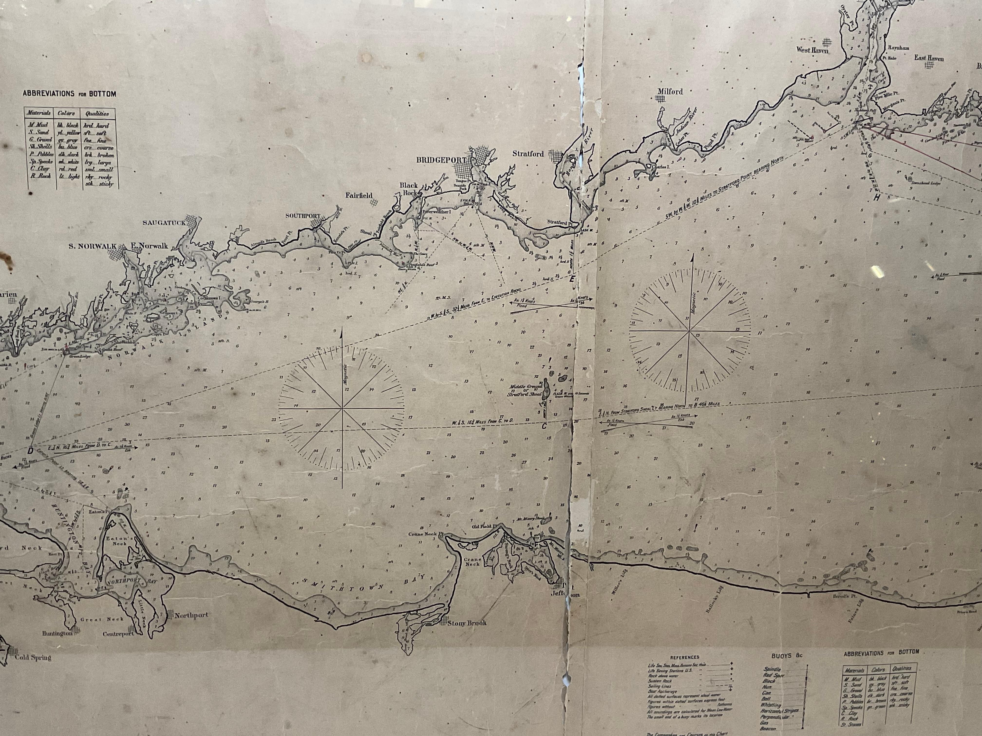 1905 Charte des Long Island Sound von Eldridge im Angebot 3