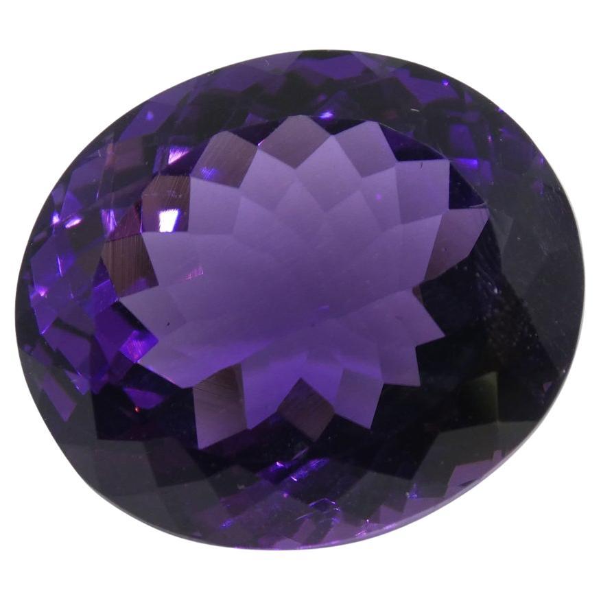 19.05 ct Oval Amethyst For Sale