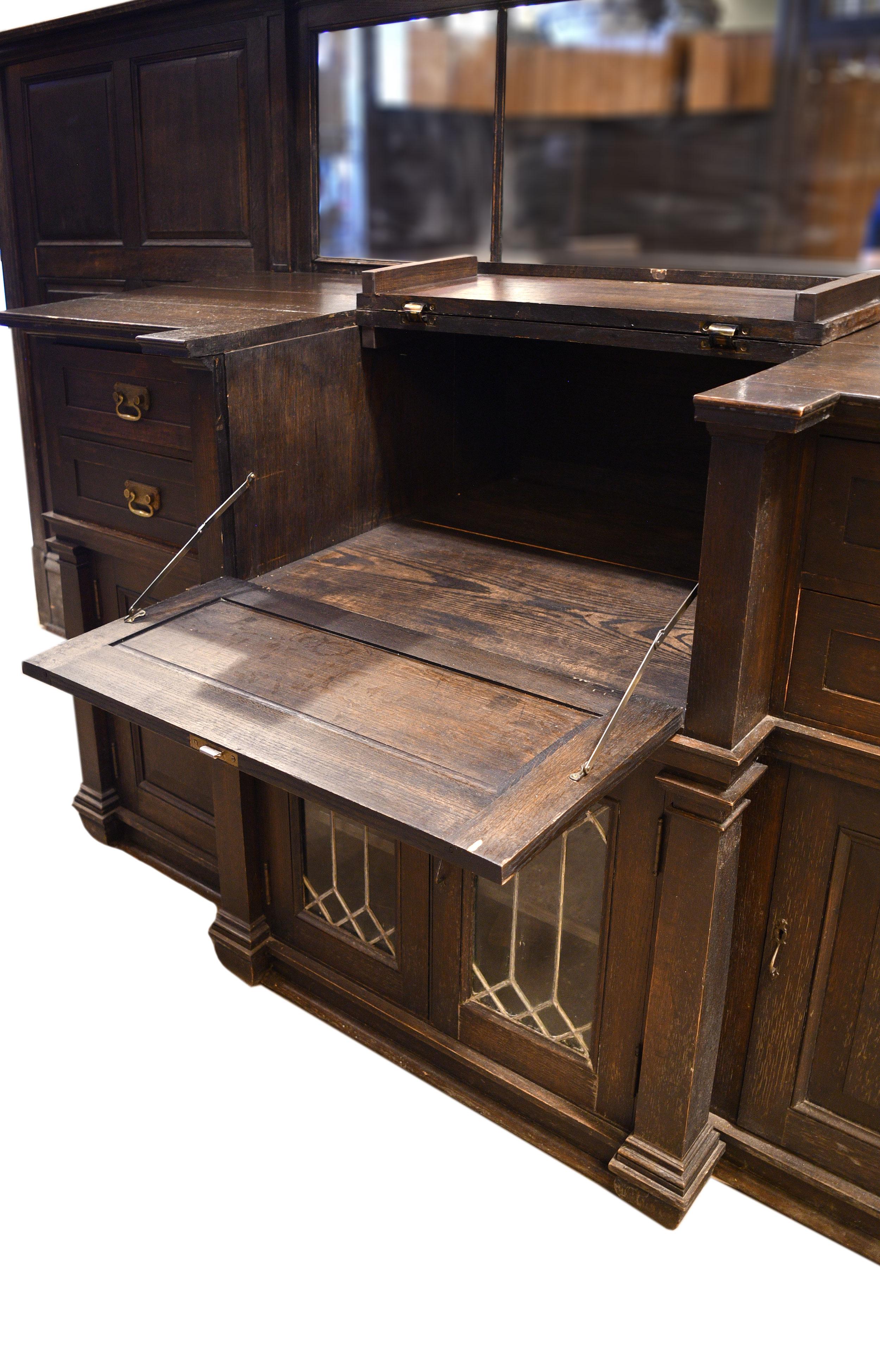 1905 Dark Oak Paneled Dining Room 4