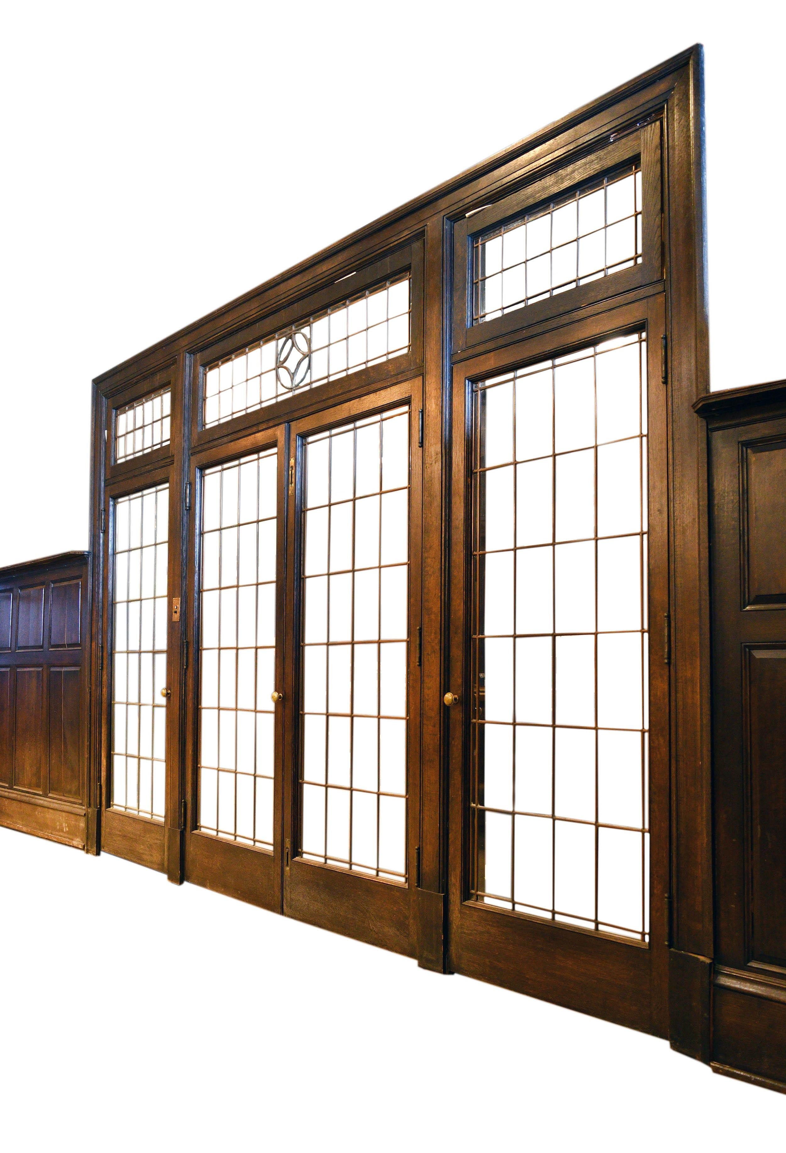 1905 Dark Oak Paneled Dining Room 1