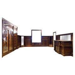 1905 Dark Oak Paneled Dining Room