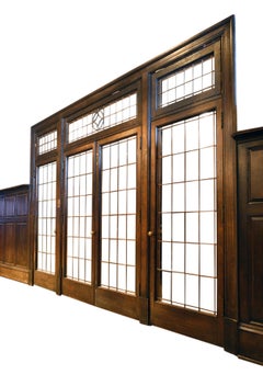 1905 Dark Oak Transom Four Door Unit