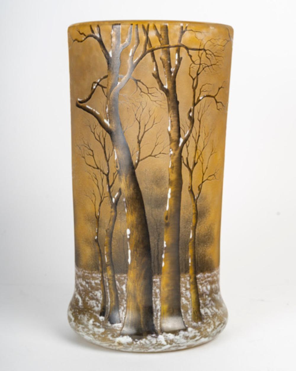 1905 -Daum Nancy :vase “trees in the snow