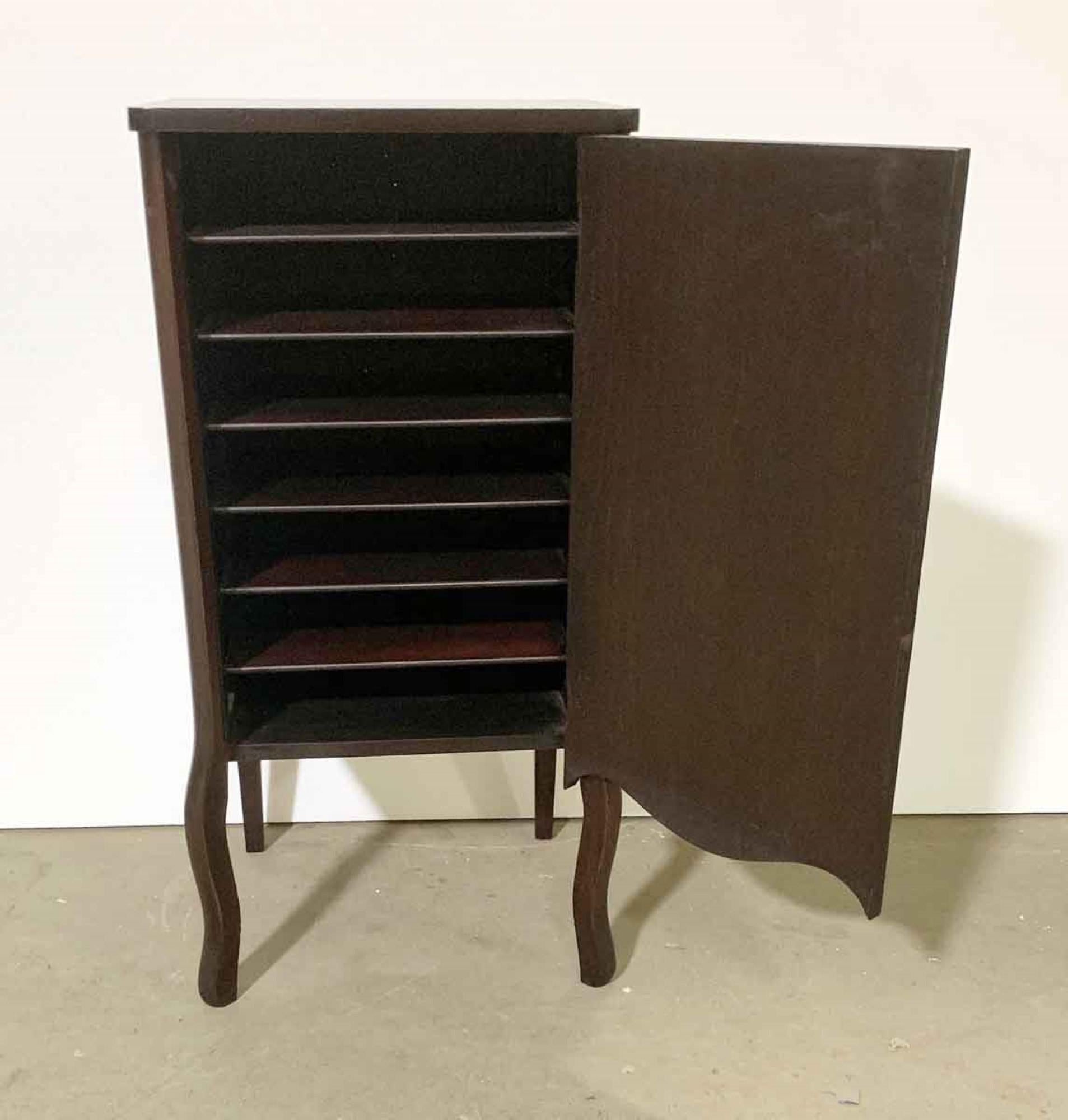 vintage record cabinet