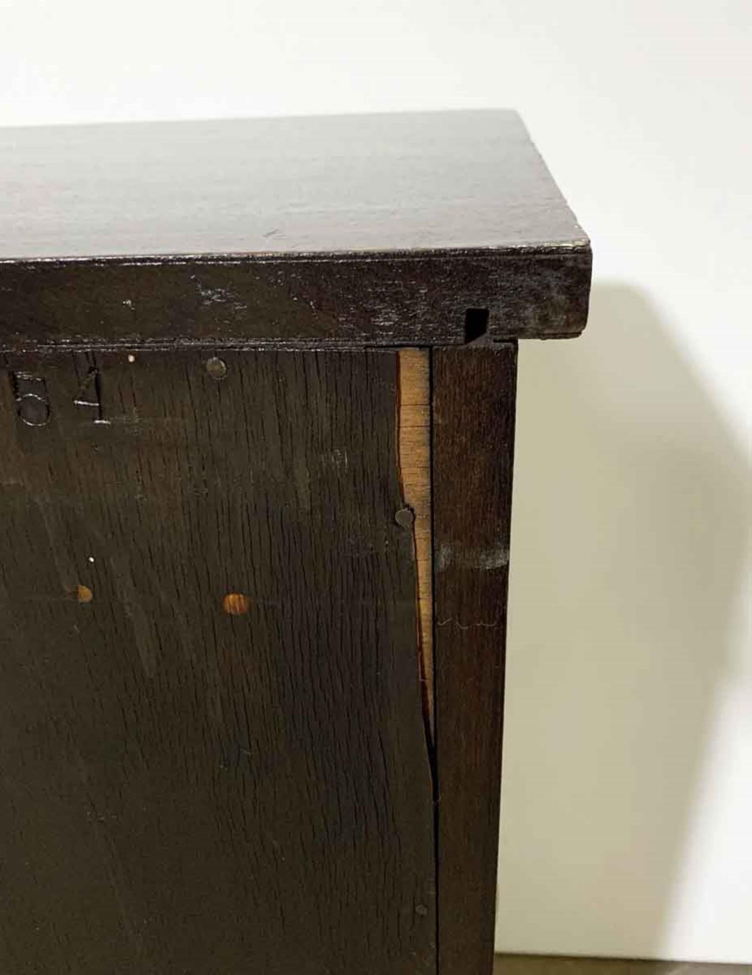 Early 20th Century 1905 Walnut Music Record Cabinet with Cabriolet Legs and 7 Shelves