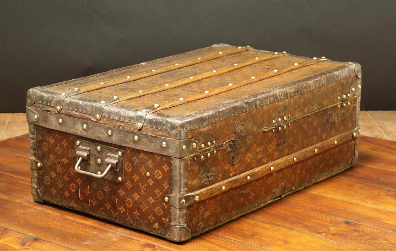 1905s Louis Vuitton Woven Cabin Monogram Trunk 1