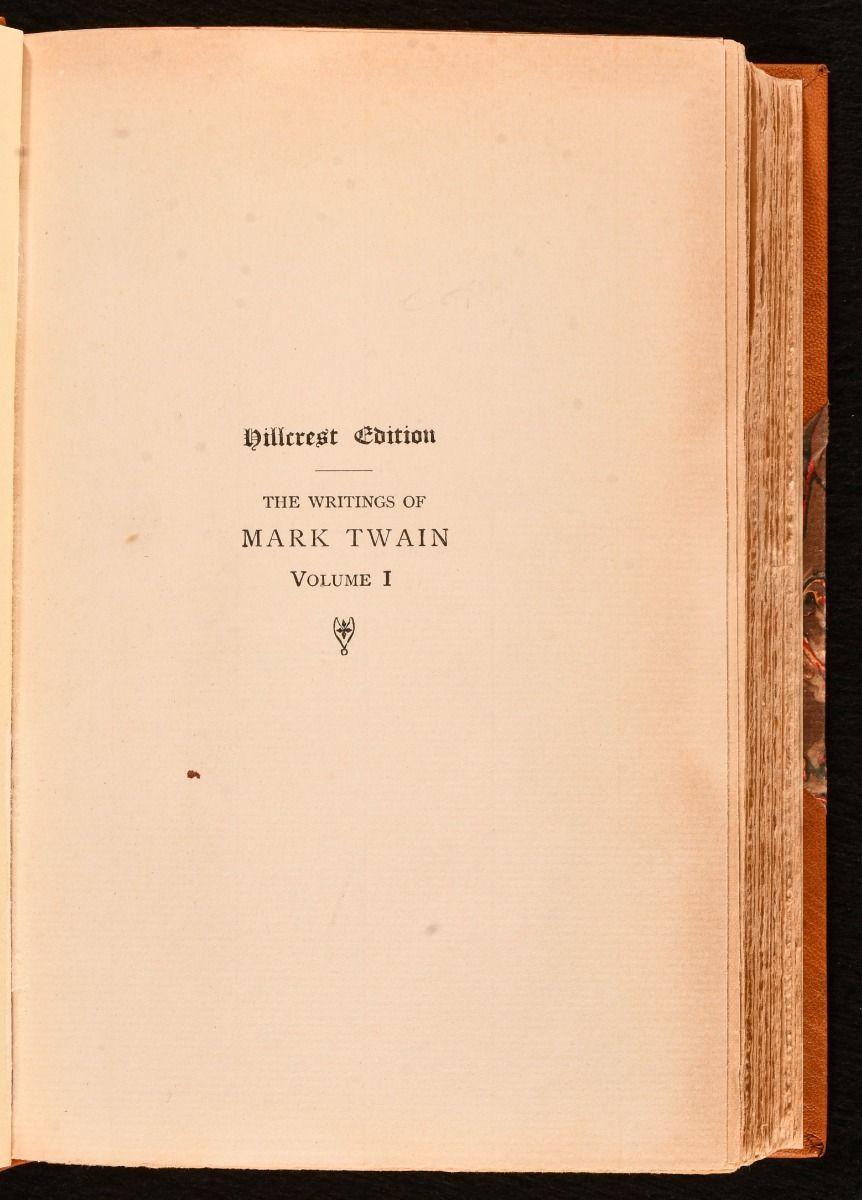 Paper 1906-07 The Writings of Mark Twain For Sale