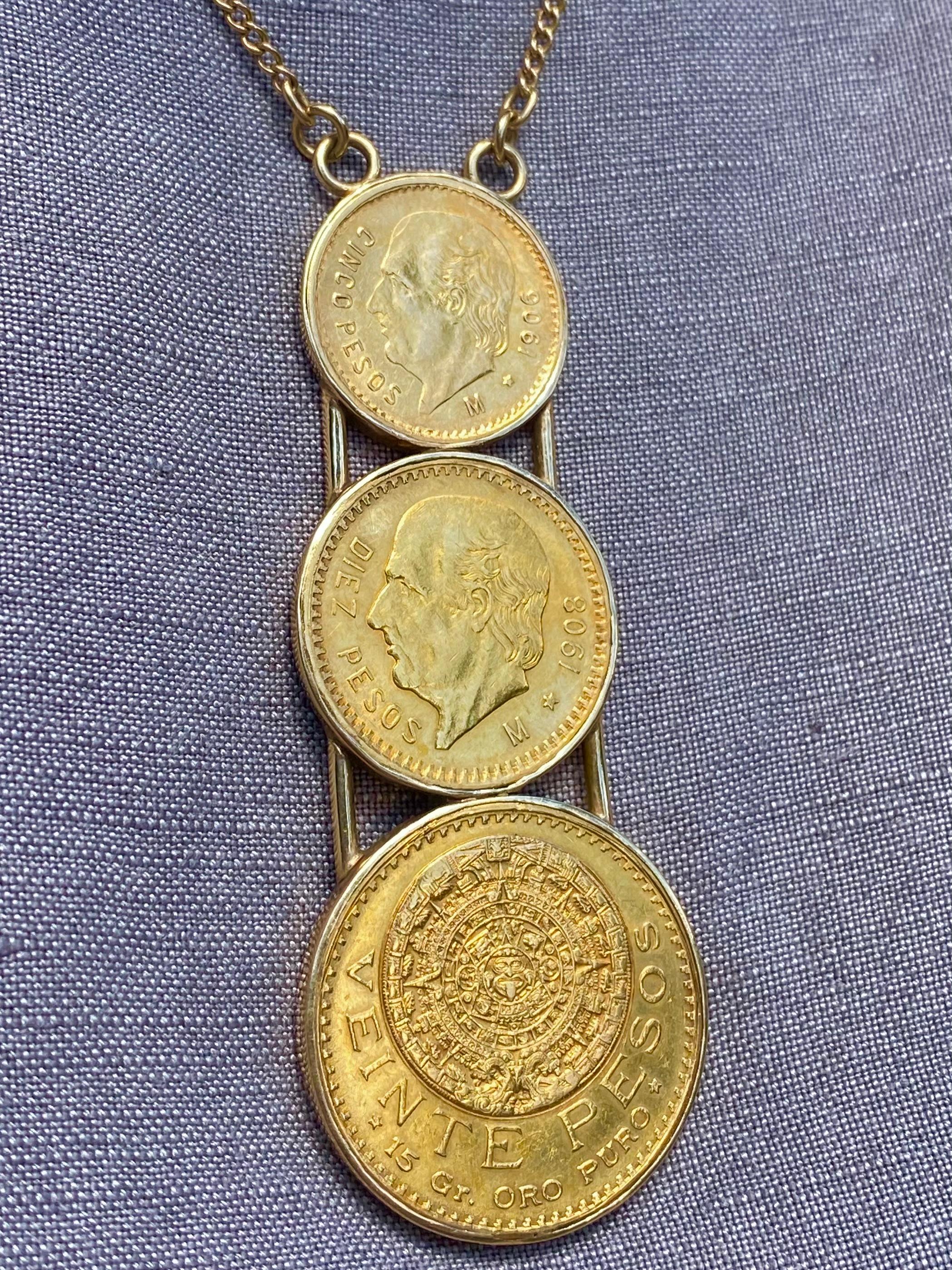 1906 cinco pesos gold coin