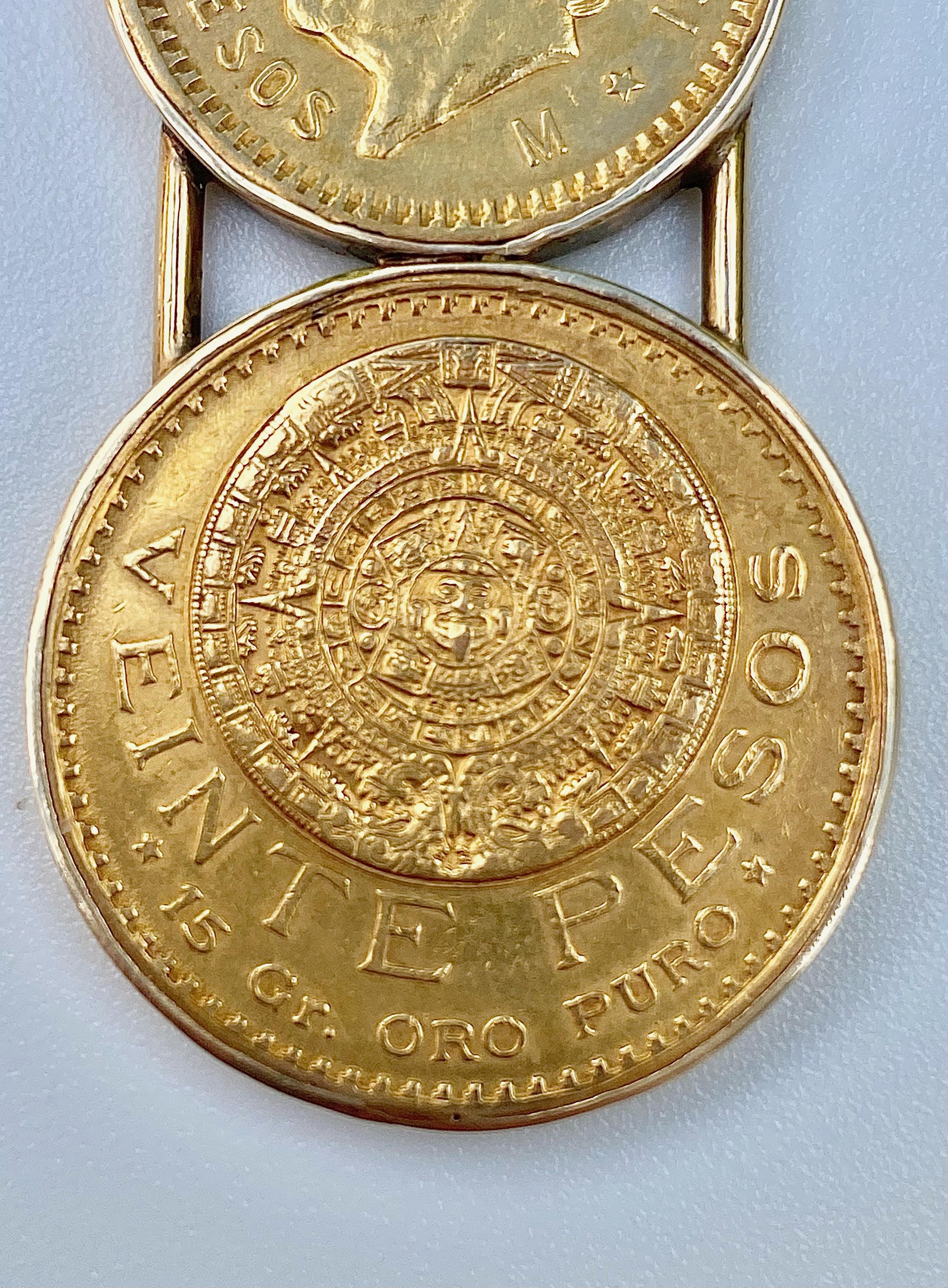 1906-1917 Pure Gold Mexican Pesos 