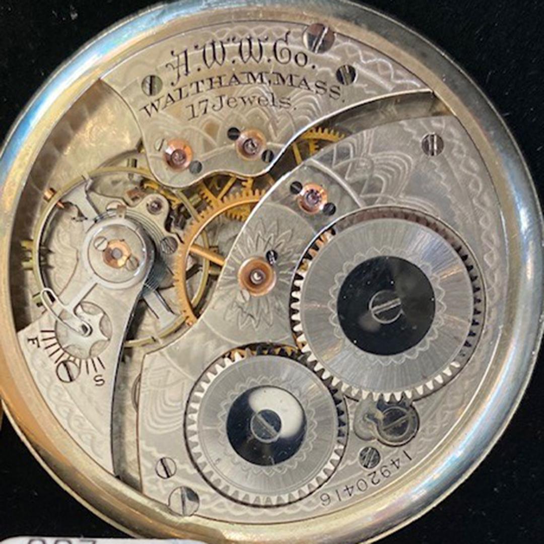 1906-A MA, Waltham-Middlesex County, Waltham Colonial Serie Taschenuhr für Damen oder Herren im Angebot