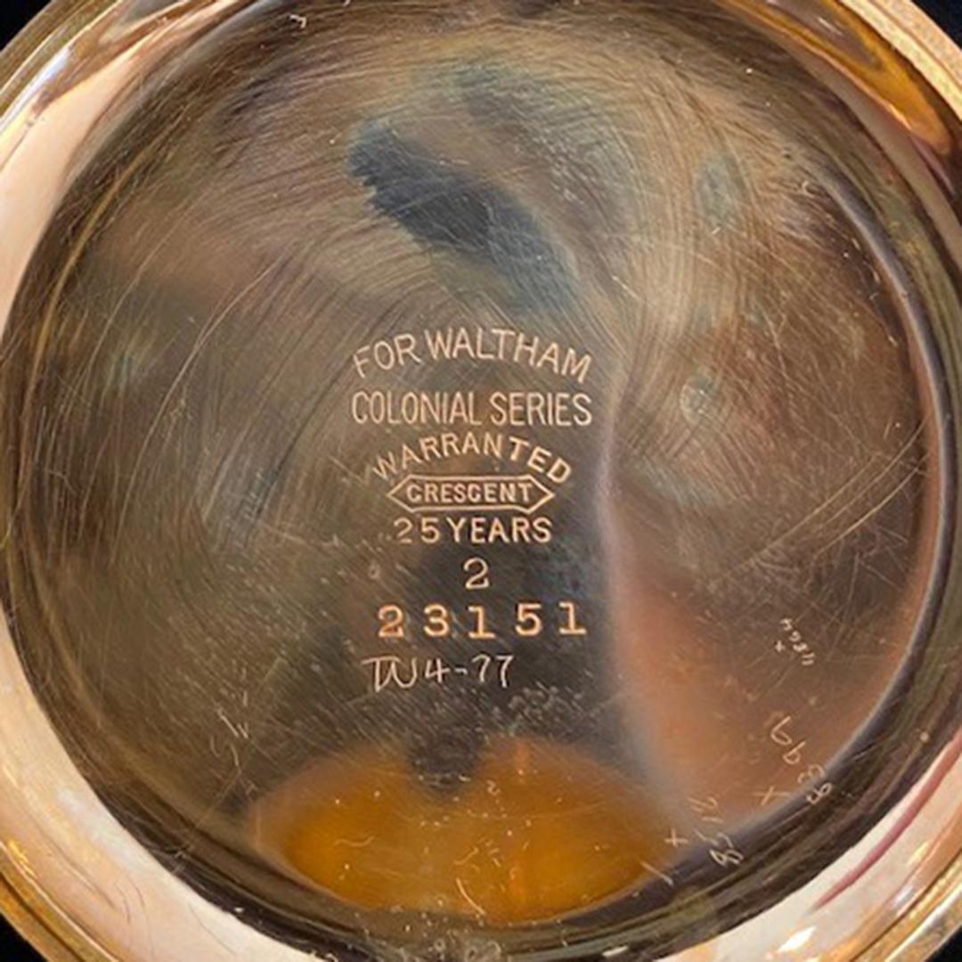 1906-A MA, Waltham-Middlesex County, Waltham Colonial Serie Taschenuhr im Angebot 1