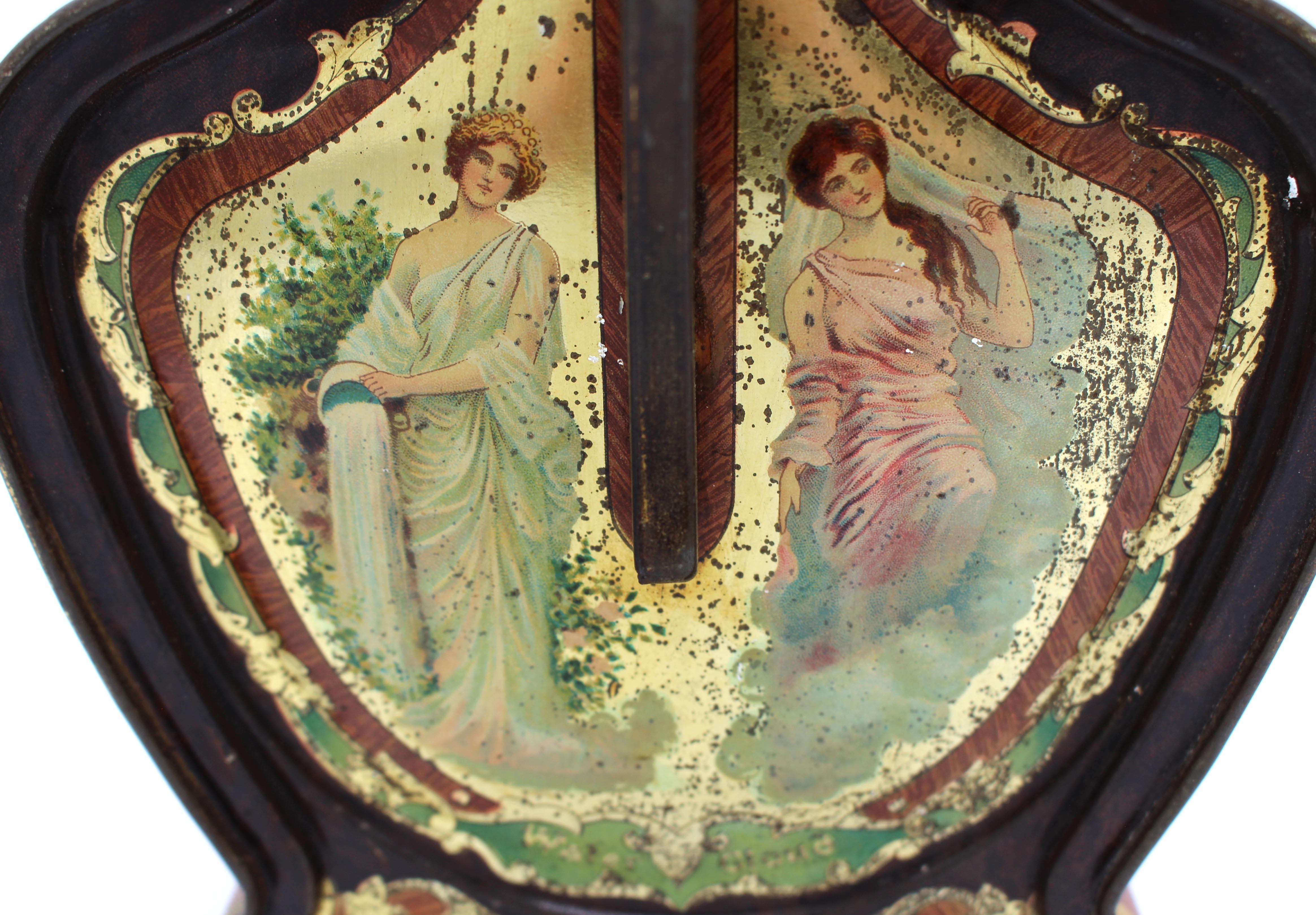 1906 Art Nouveau Biscuit Tin by Huntley & Palmers For Sale 4
