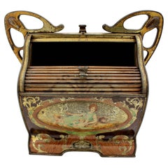 Lata de galletas Art Nouveau 1906 de Huntley & Palmers