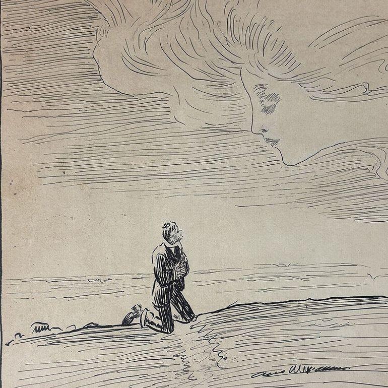 1906 Litografia Art Nouveau 