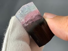 19,06 grammi di cristallo naturale di tormalina tricolore di Kunar, Afghanistan