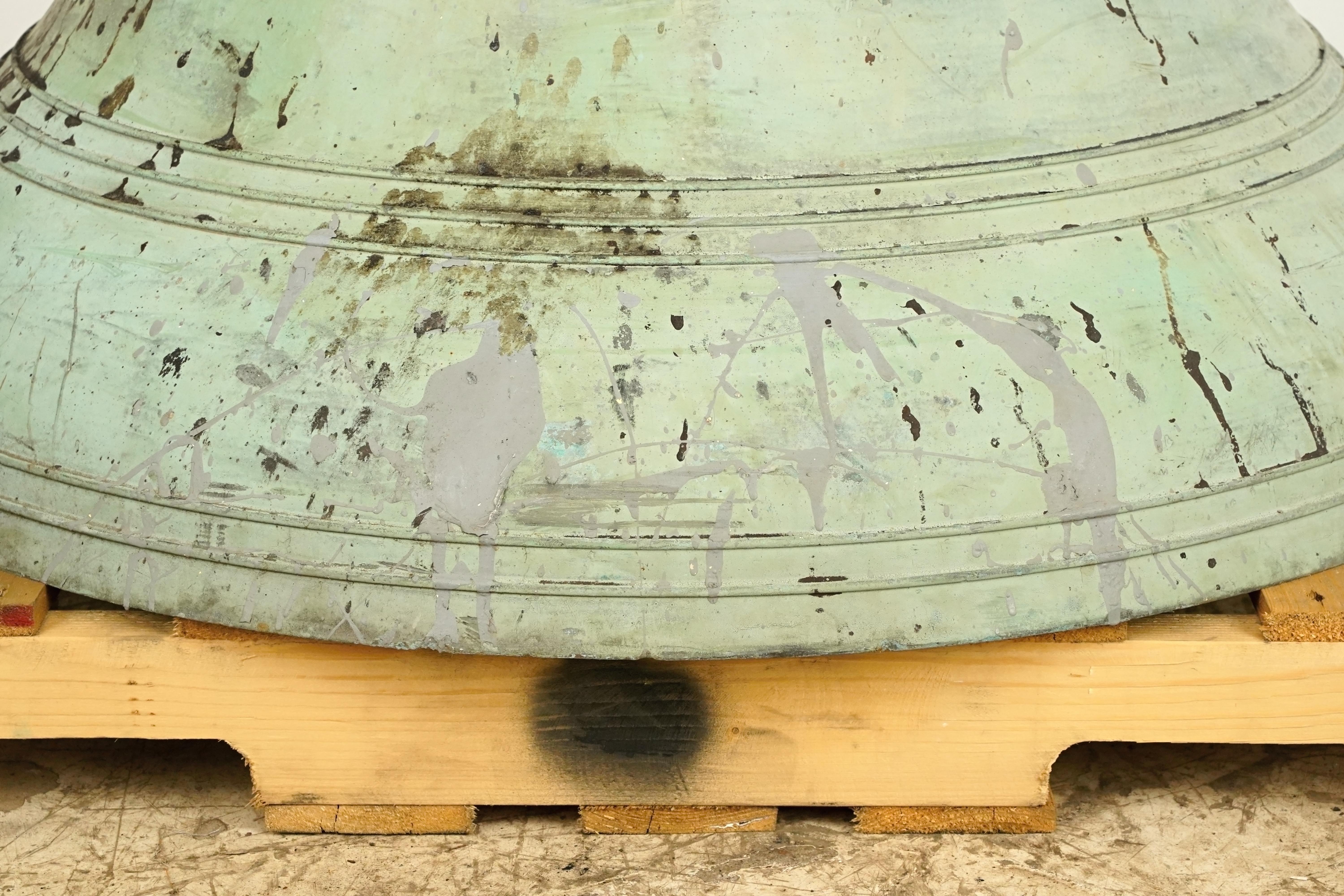 1906 Meneely Bell. Co. Cloche en bronze sans battant en vente 6