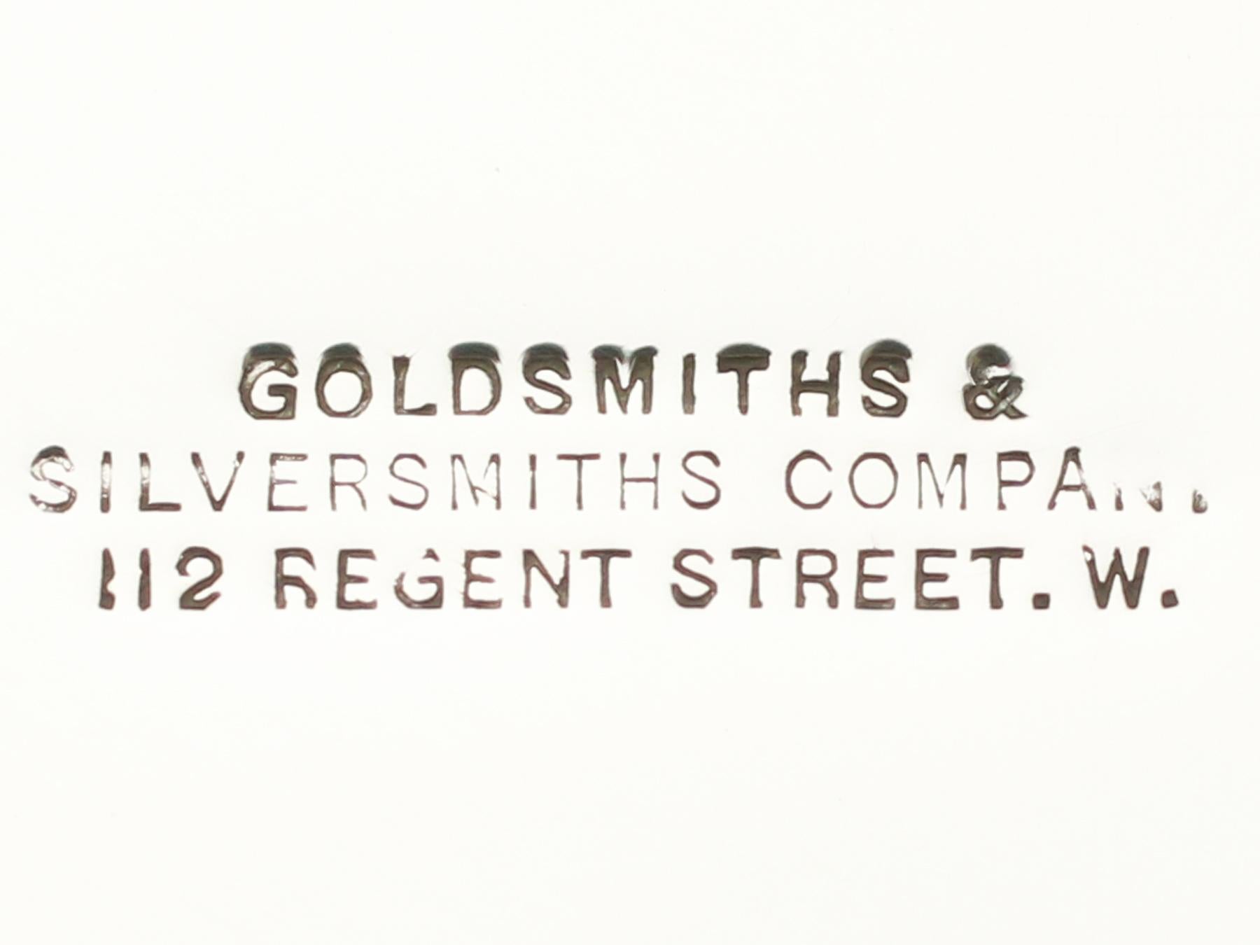 1906 Sterling Silver Jewelry or Trinket Box by Goldsmiths & Silversmiths Co Ltd 7
