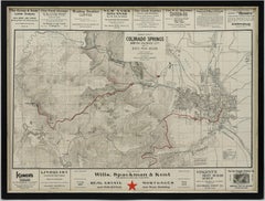 1906 "Tourists Guide to Colorado Springs, Manitou, Colorado City..." Map