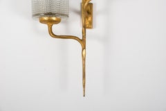19060's, Golden Bronze Two Arms Wall Light