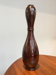 Japanese Bronze Vase Showa period by Nakajima Yasumi II, 1960's