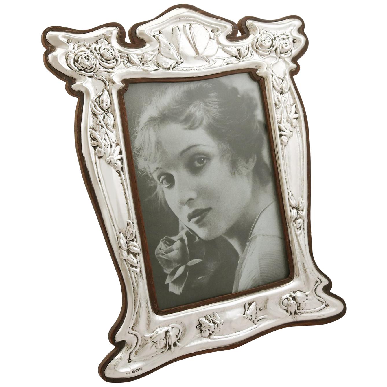 Grand Large Antique English Sterling Silver Photograph/Picture Frame