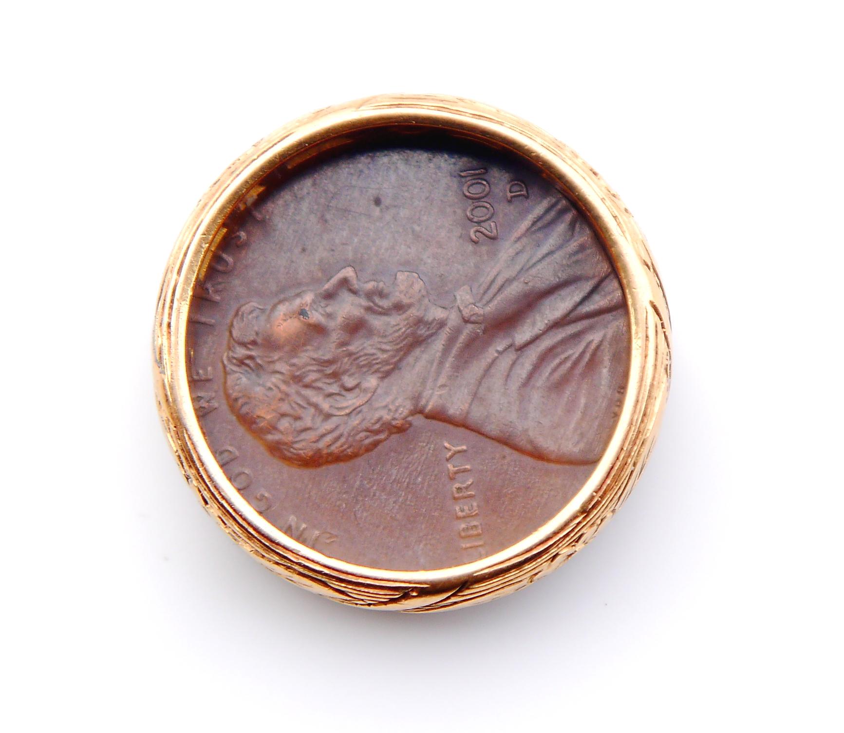 1907 Antiker europäischer Ring massiv 20K Gold Größe Ø 6,5 US / 4,8 gr im Angebot 4