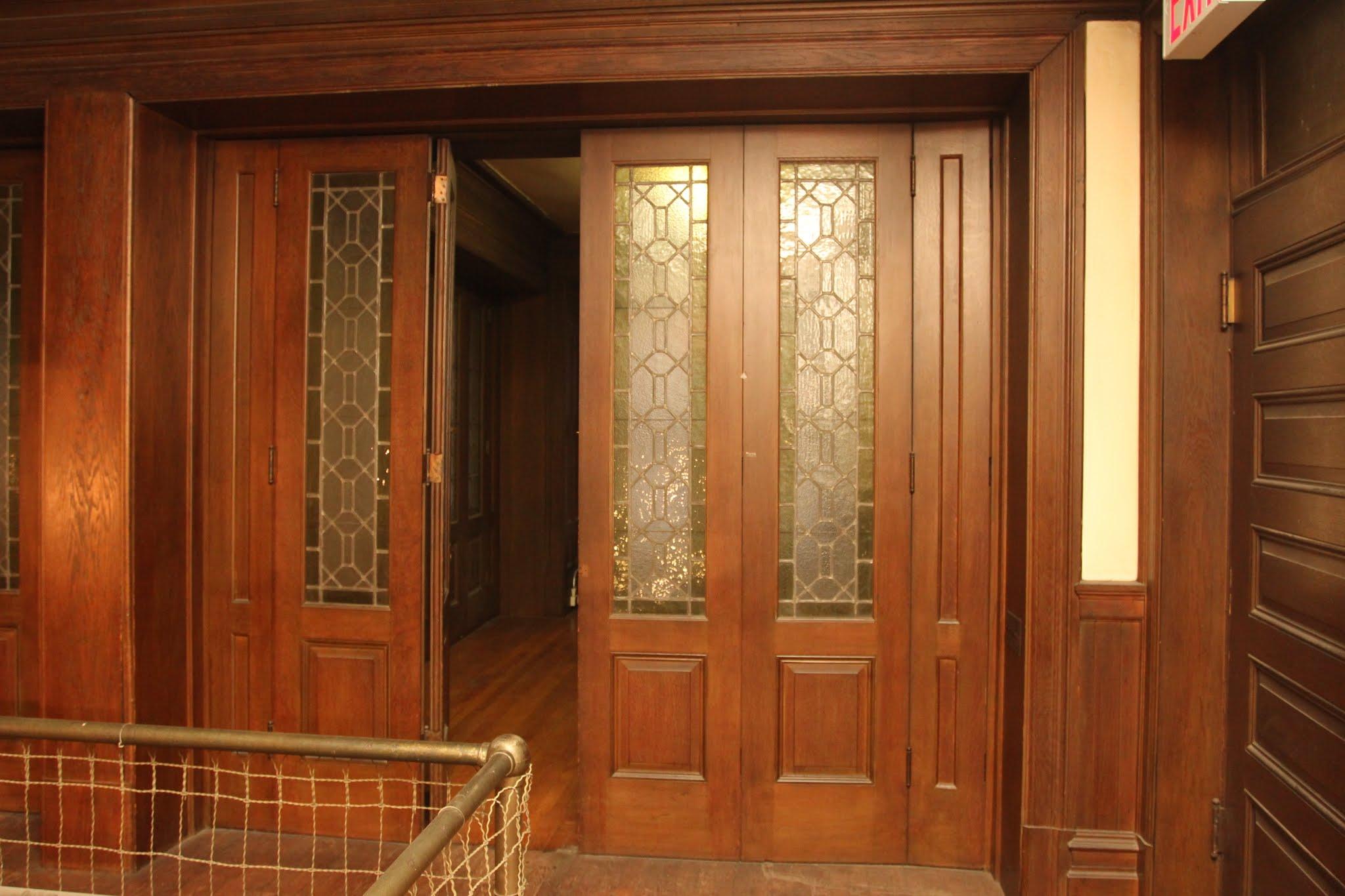 1907 Bifold Stained Glass Doors from Madison Avenue Baptist Church Parish House 2