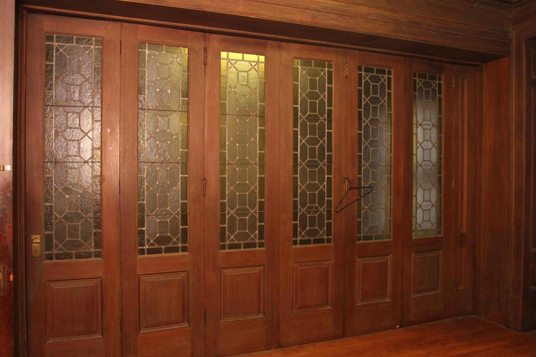 1907 Bifold Stained Glass Doors from Madison Avenue Baptist Church Parish House 4