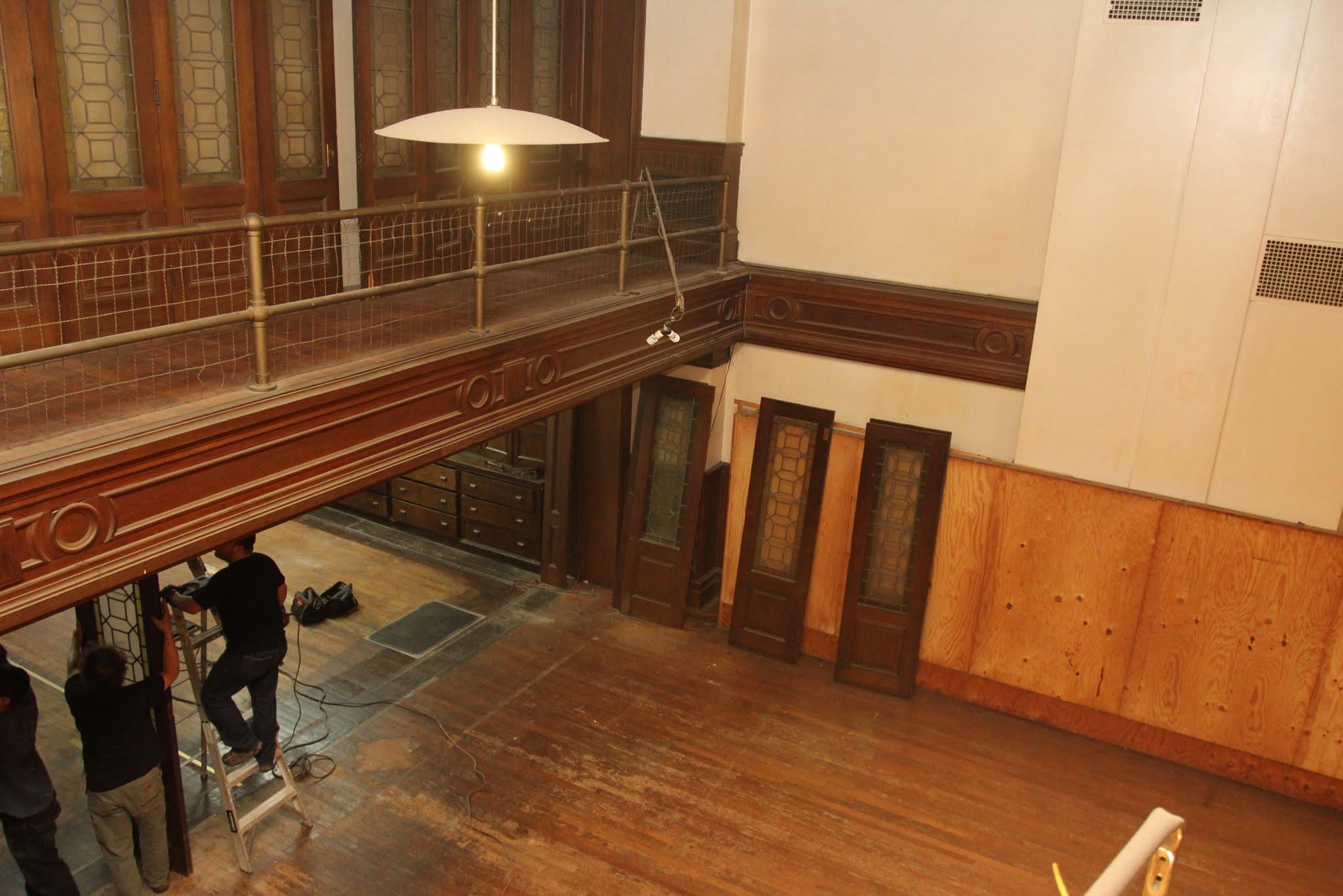 Early 20th Century 1907 Bifold Stained Glass Doors from Madison Avenue Baptist Church Parish House