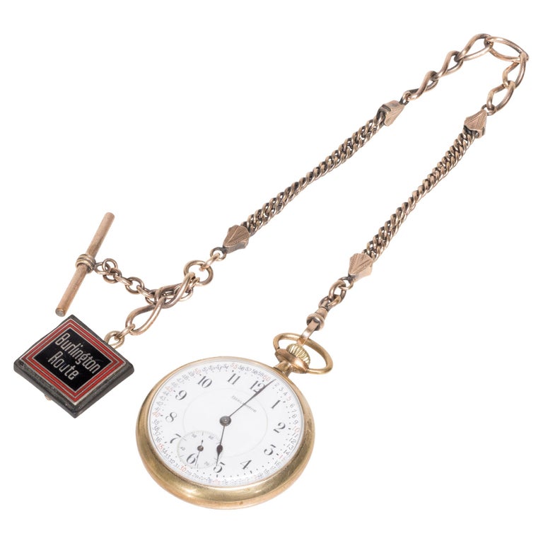 1907 Burlington Railroad Pocket Watch at 1stDibs burlington pocket watch
