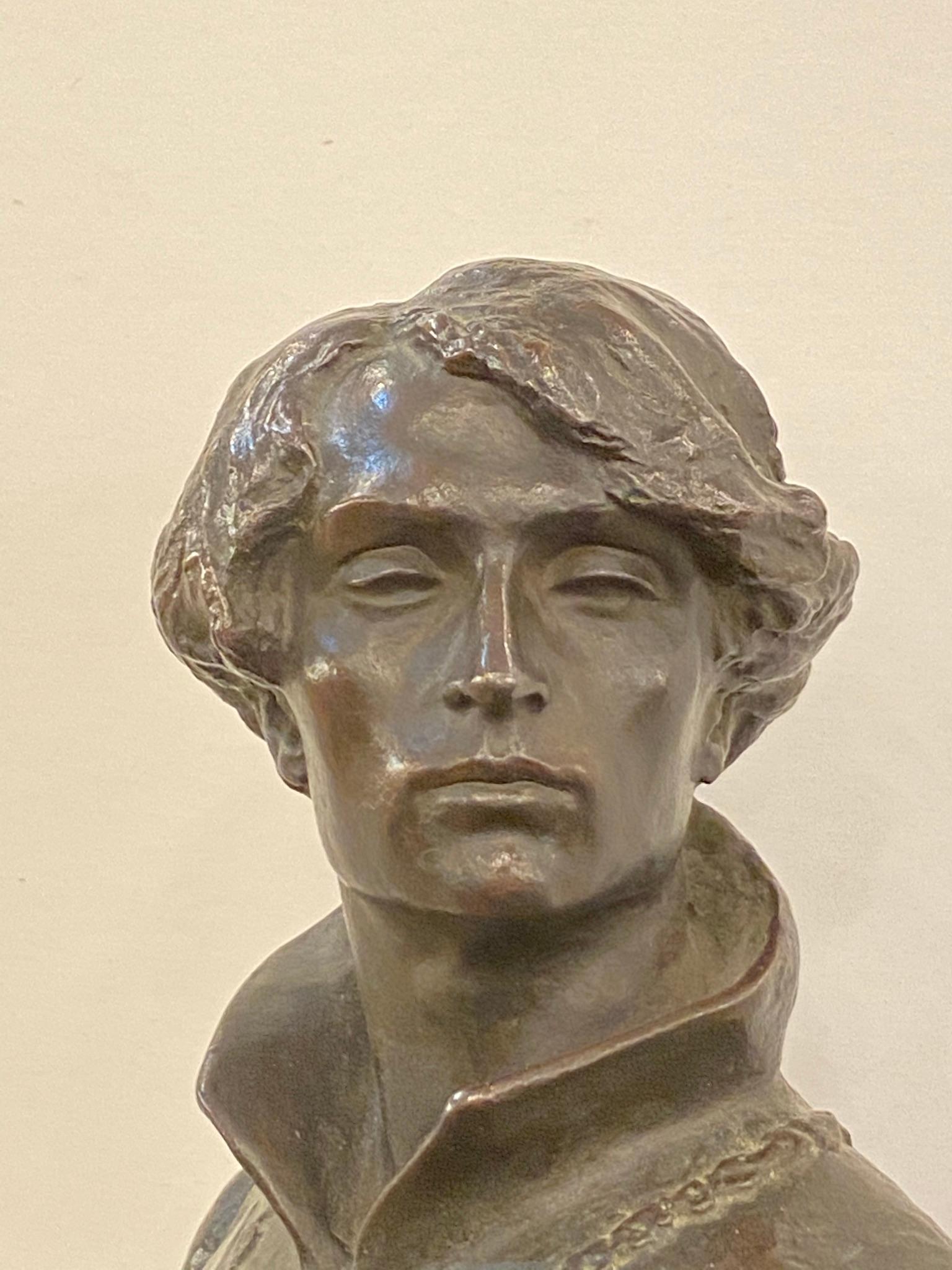 1907 Edelmann Bronze Sculpture by Rudolf Marcuse 5