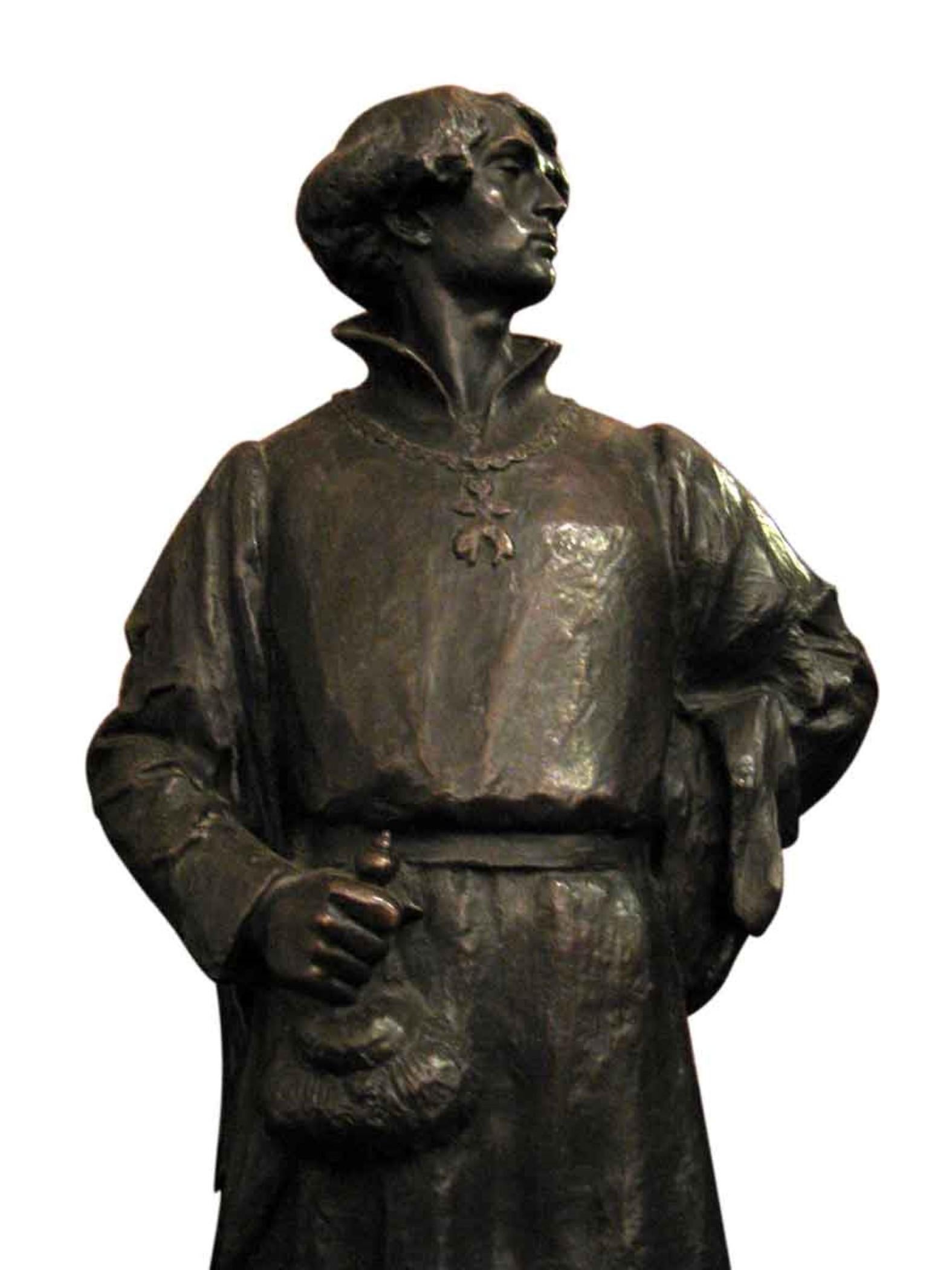 This bronze sculpture is by Rudolf Marcuse (1878-1930/40), a German Jewish sculptor. It is titled 