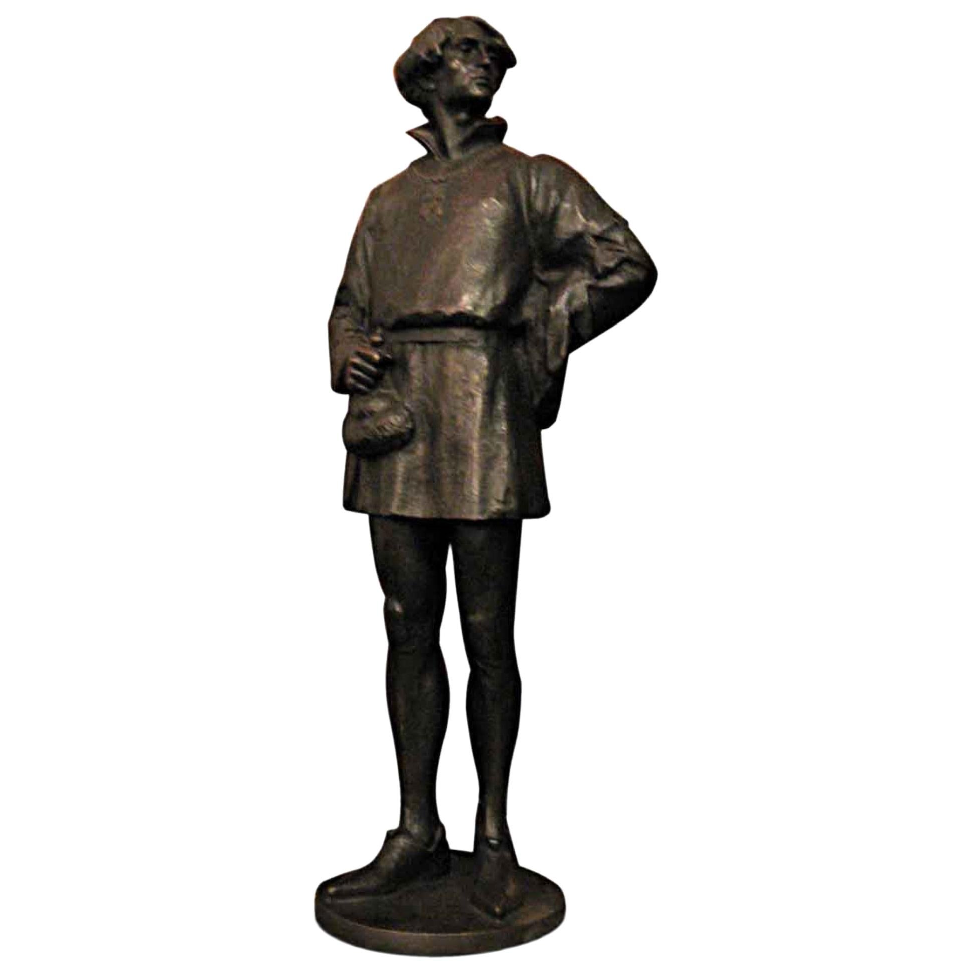 1907 Edelmann Bronze Sculpture by Rudolf Marcuse
