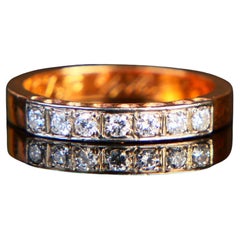 1907 Nordic Alliance Wedding Ring Diamonds solid 20K Gold US6 /4.25gr