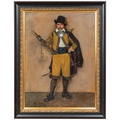1907 Oil Painting of a Soldier