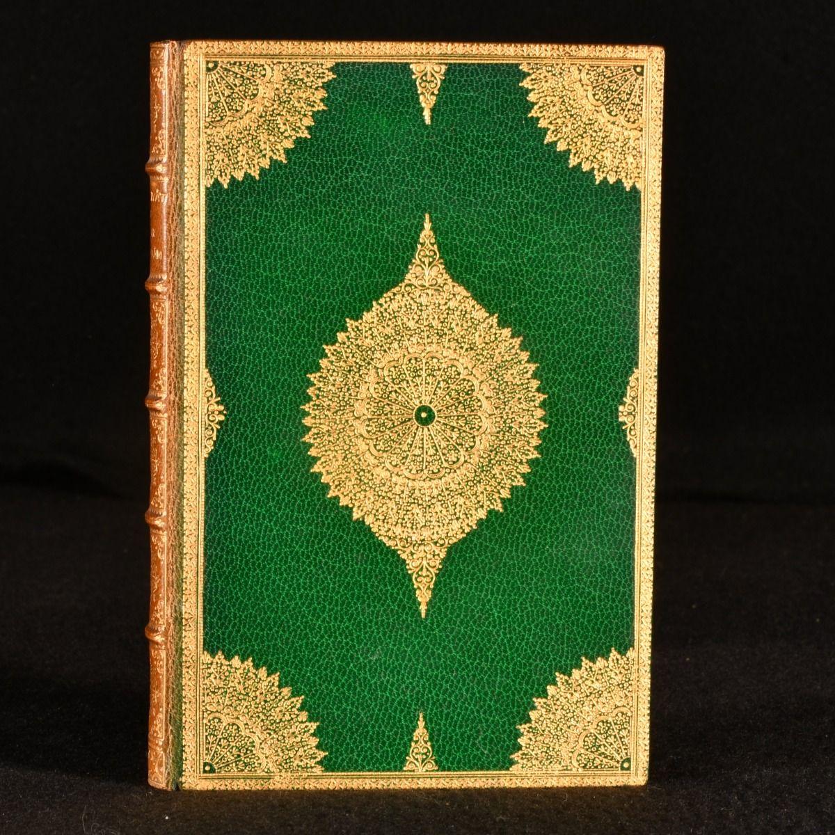A sumptuously bound copy of this noted work, presented here in a highly decorative Bumpus binding, with exquisite gilt detail and watered silk pastedowns.

The 1907 edition of the work. First published in this form by Quaritch in 1859.

Part of the