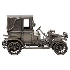 Car miniature en argent sterling Thomas Flyer de 1907 par Franklin Mint