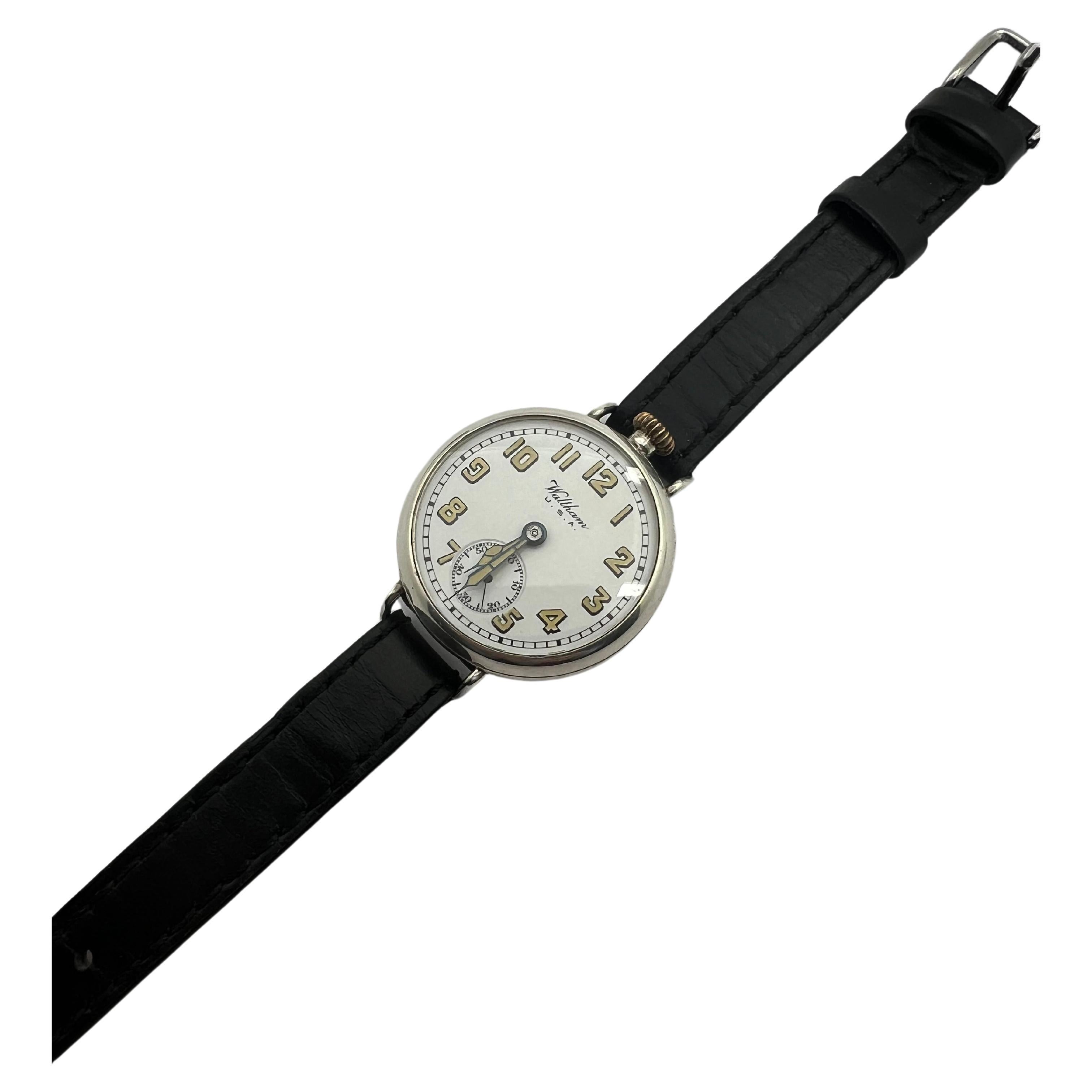1907 Waltham English “Maximus” 19 Jewel 0 Size Trench Watch 