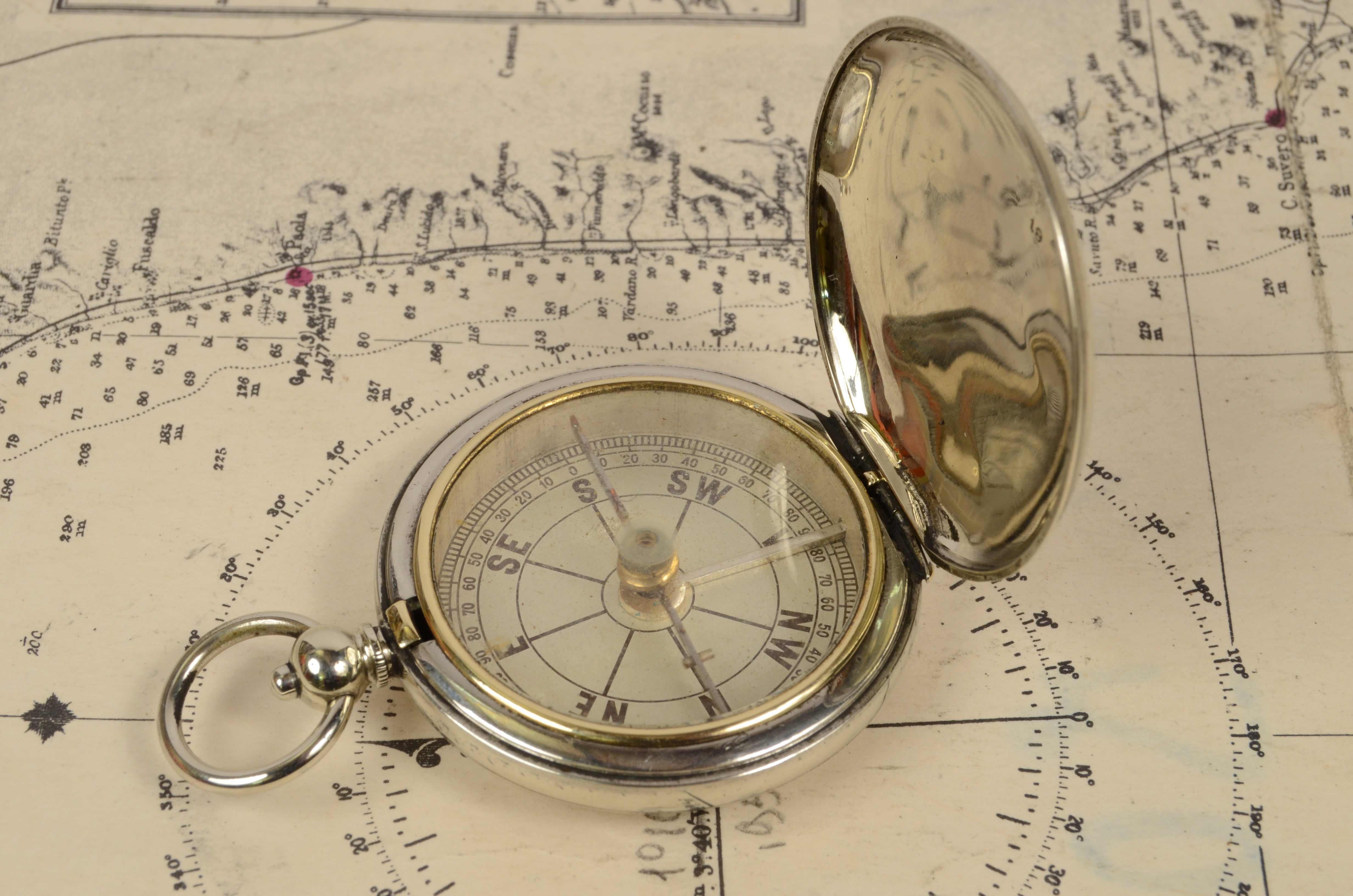 vintage pocket compass