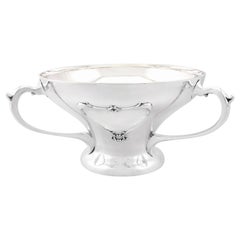 1908 Antique Edwardian Sterling Silver Presentation Tyg Bowl