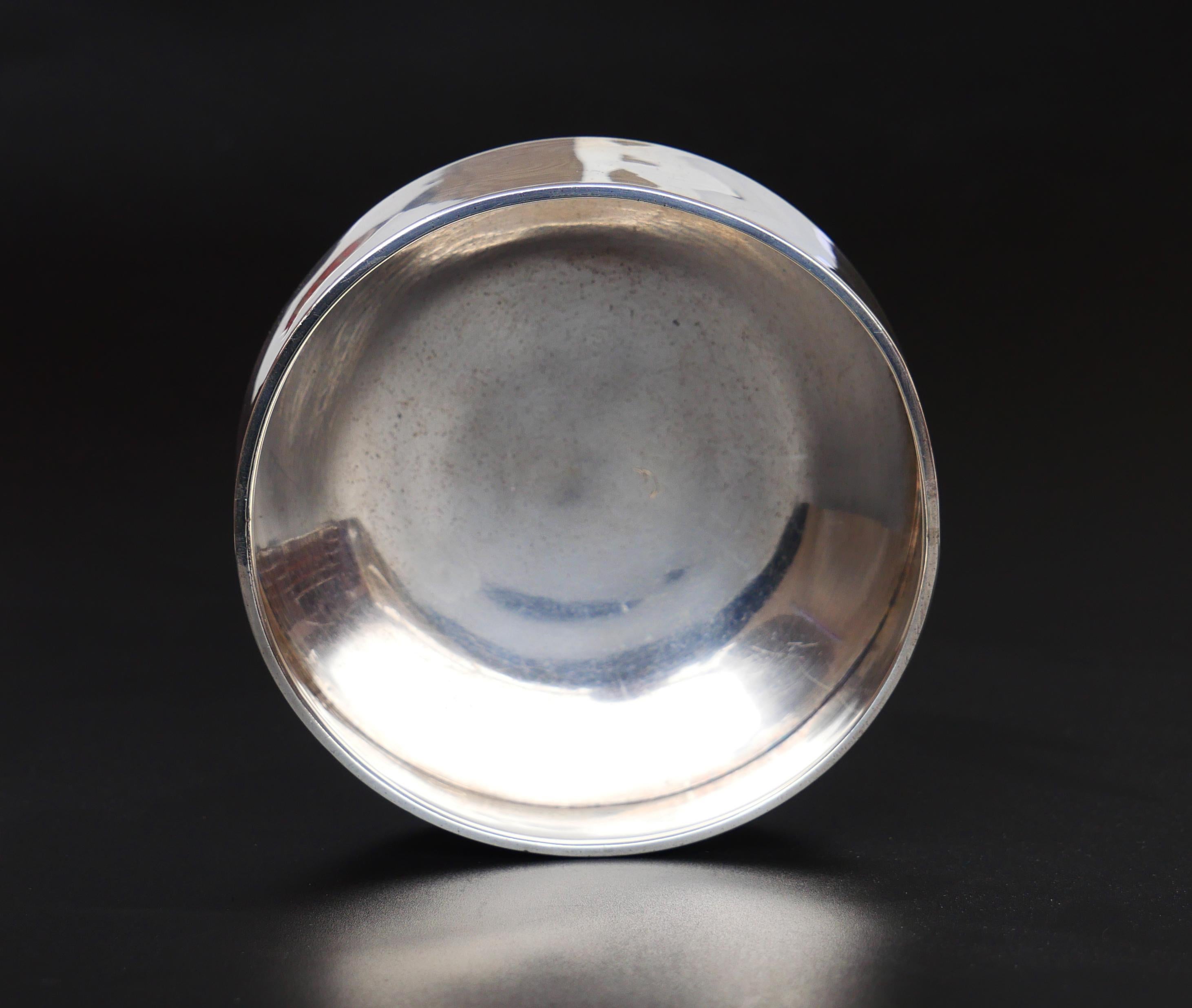 1908 Ciotola Imperiale Russa Art Nouveau S.Shaposhnikov Argento massiccio 84 / 151gr in vendita 2