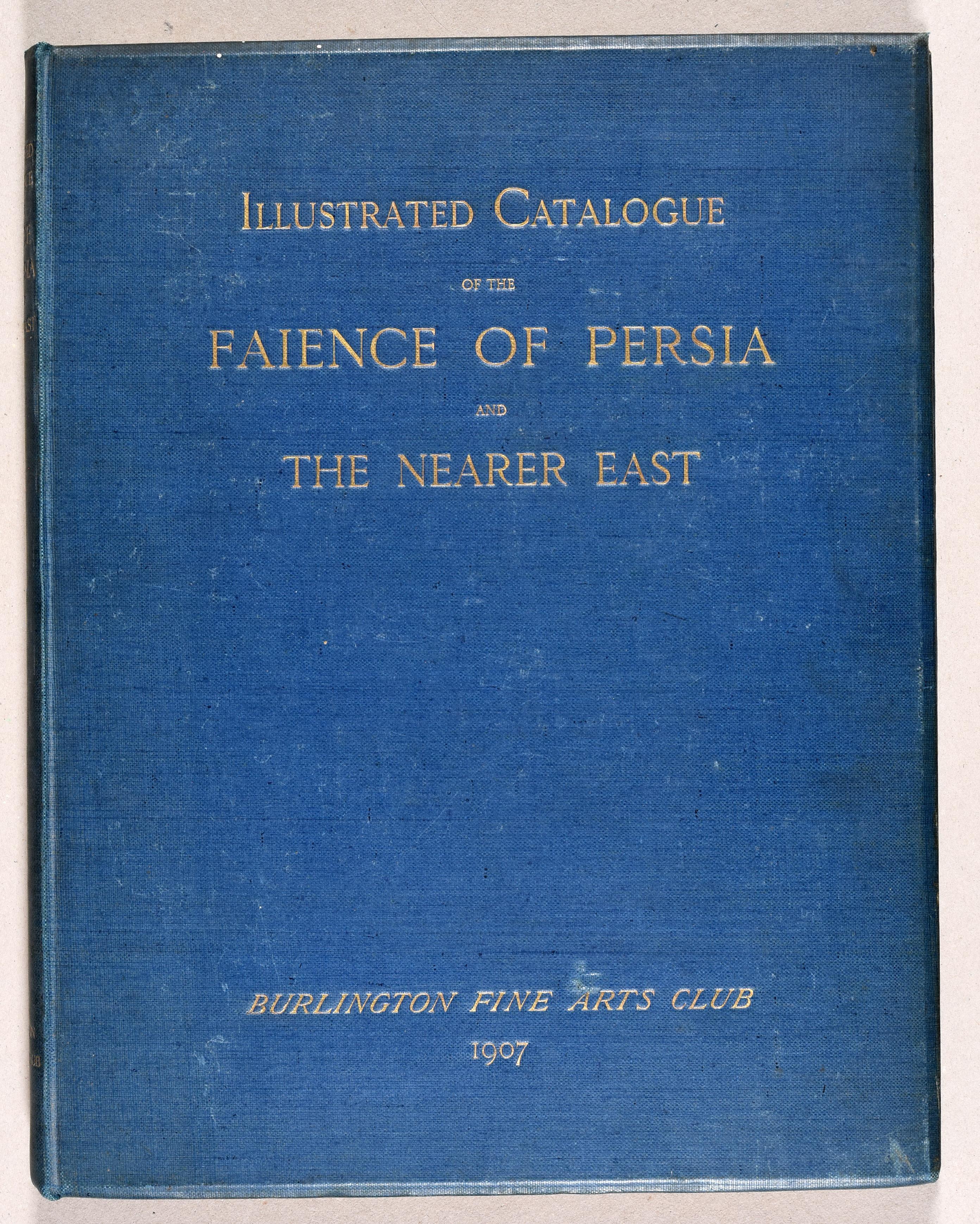 Paper 1908 Burlington Arts Club Catalogue: Faience of Persia & Near East, 27 Plates For Sale
