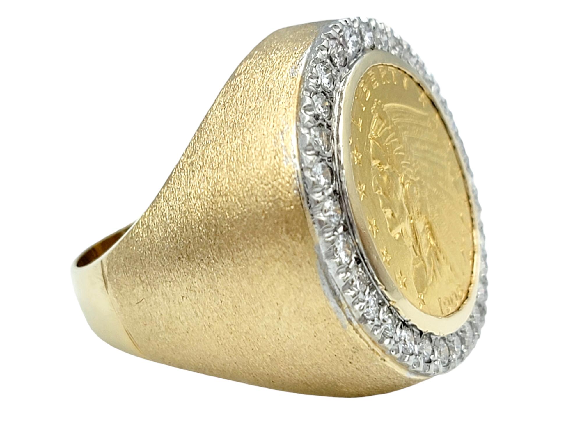 14k gold indian head ring