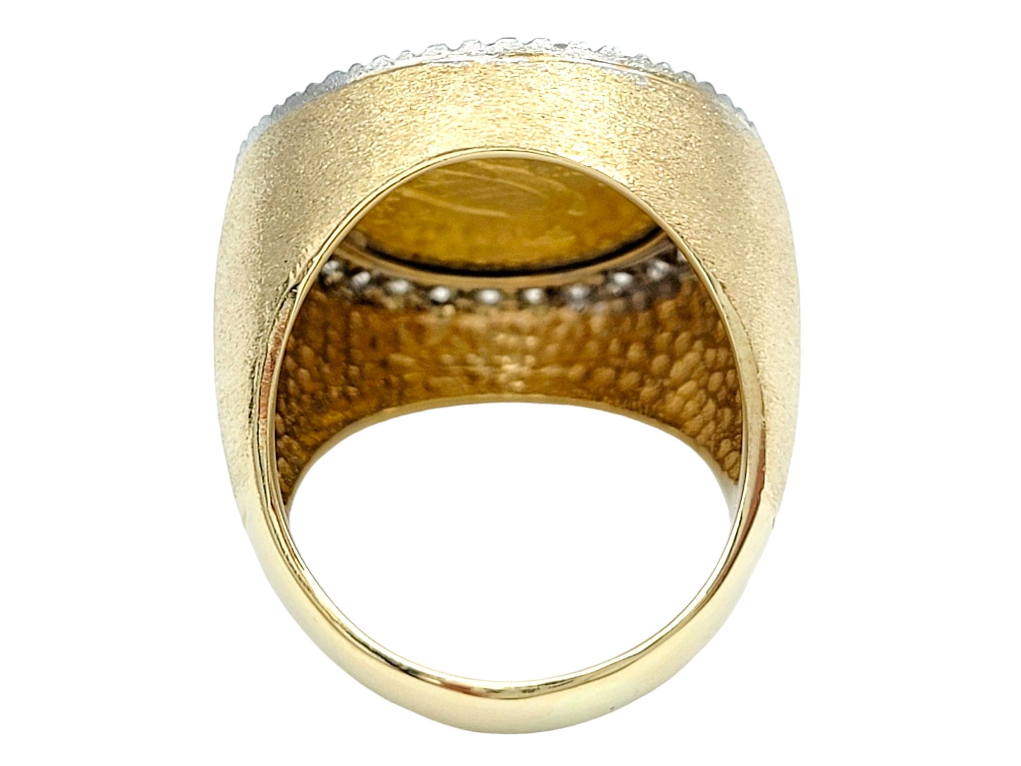 18k gold indian head ring