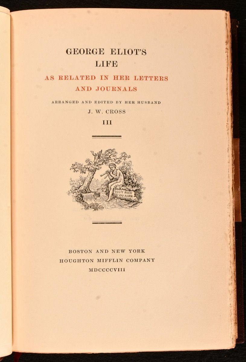 Américain 1908 Les écrits de George Eliot en vente