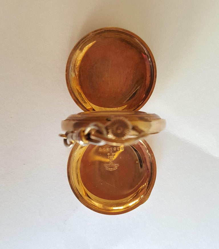 1908 Waltham Pocket Watch, GoldPlated, 7 Jewel, Working at 1stDibs