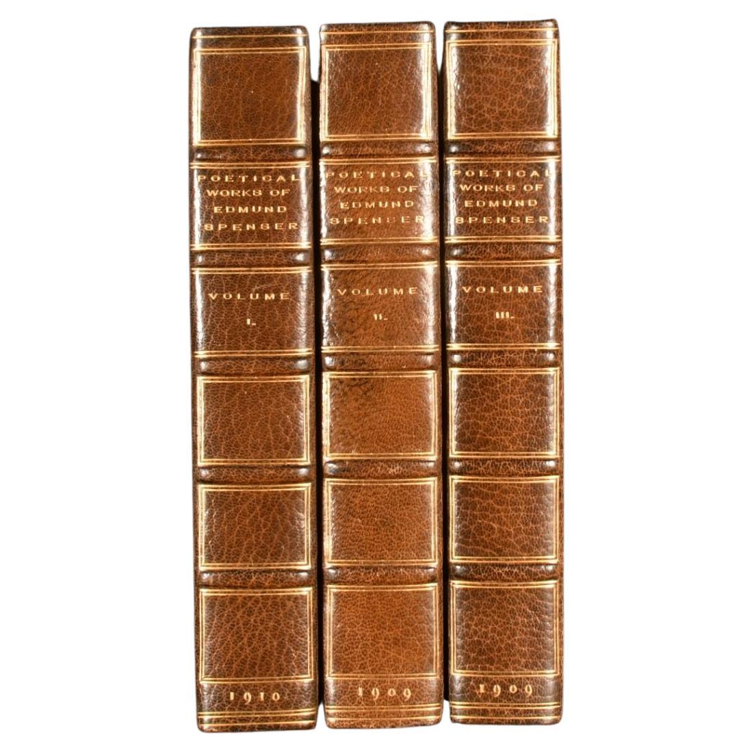 1909-1910 The Poetical Works of Edmund Spenser in Three Volumes