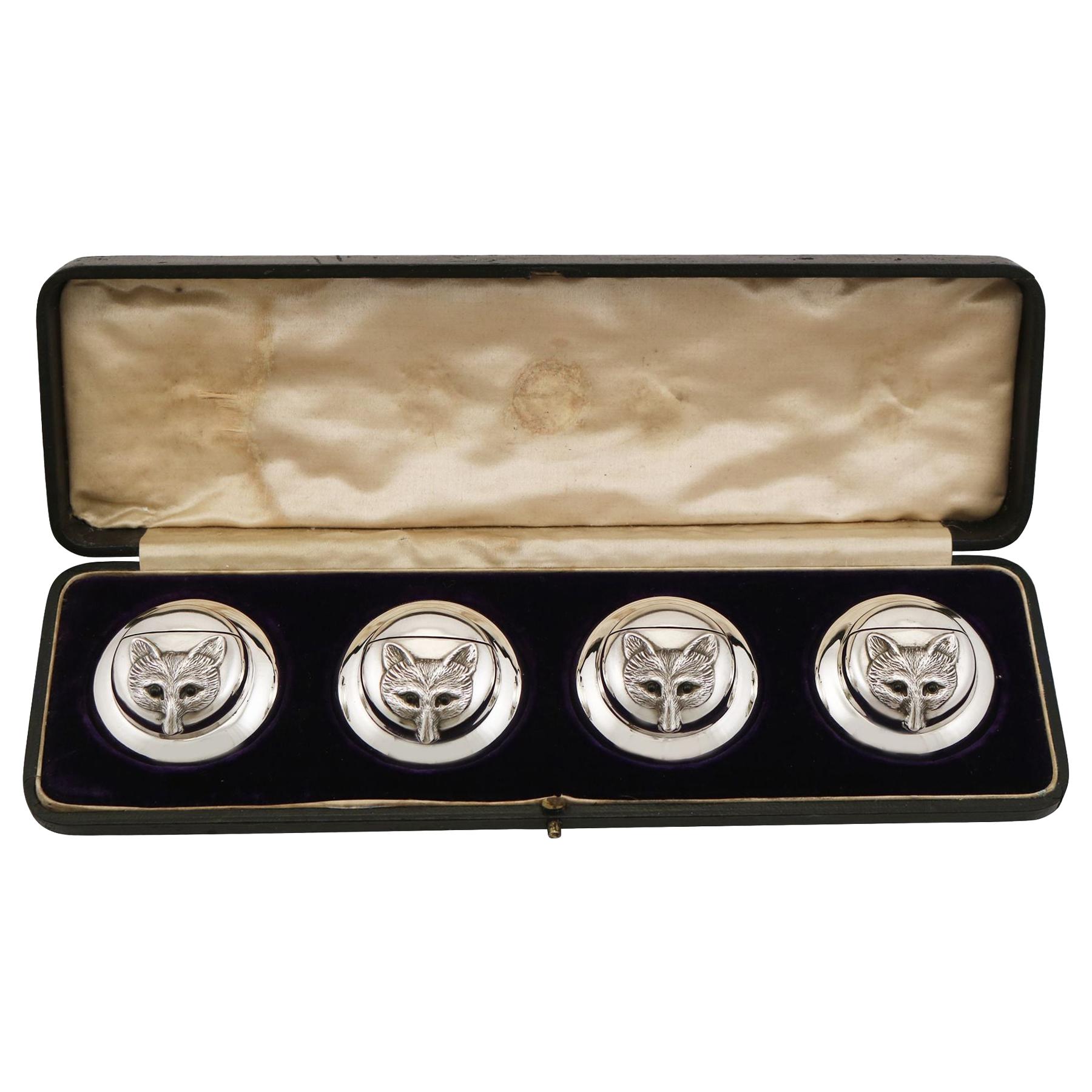 Sterling Silver 'HorseRacing' PlaceCard or Menu Holders by Hermés at