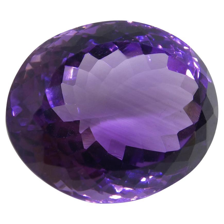 19.09 ct Oval Amethyst For Sale