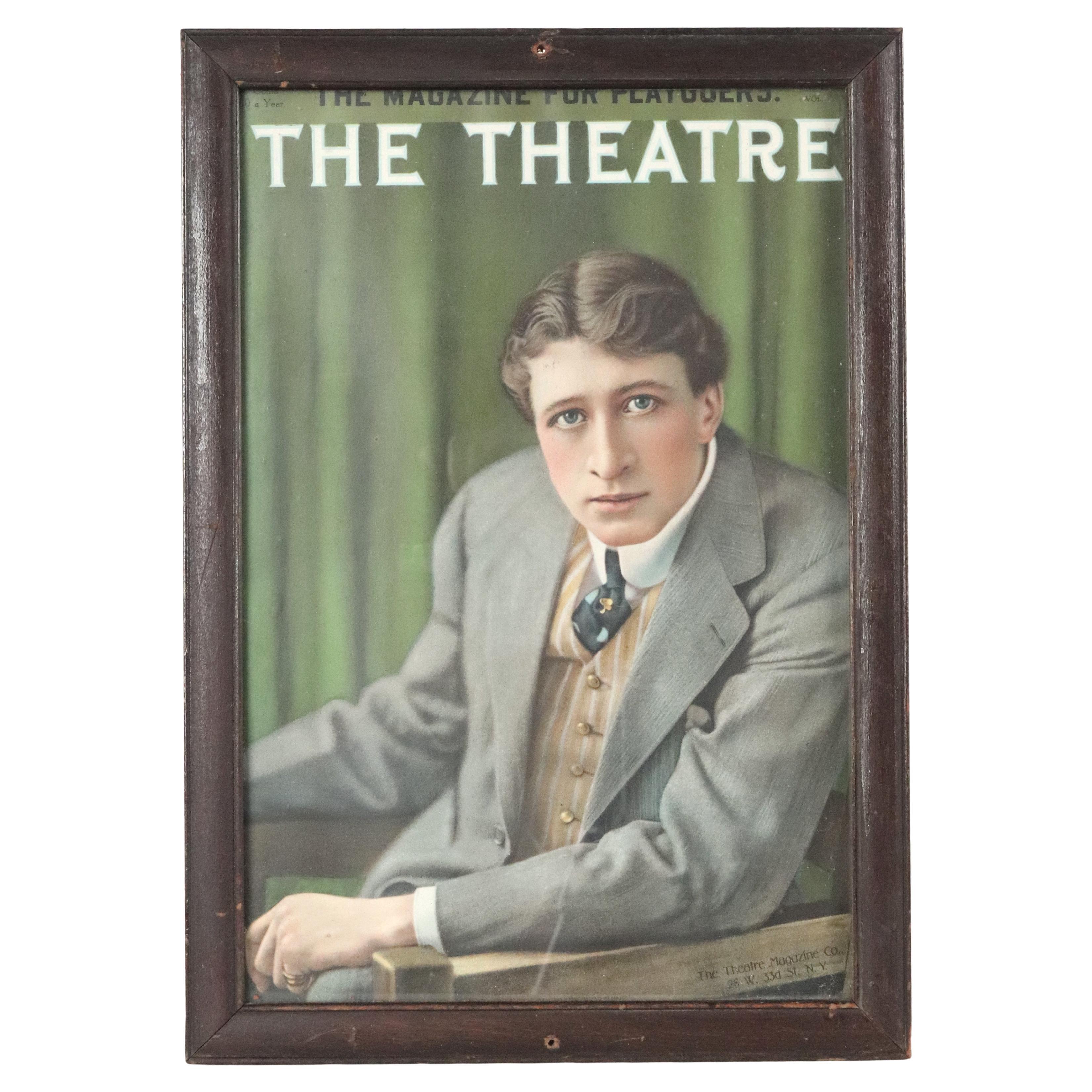 1909 Gerahmt Das Theater Frank Worthing Magazin Cover